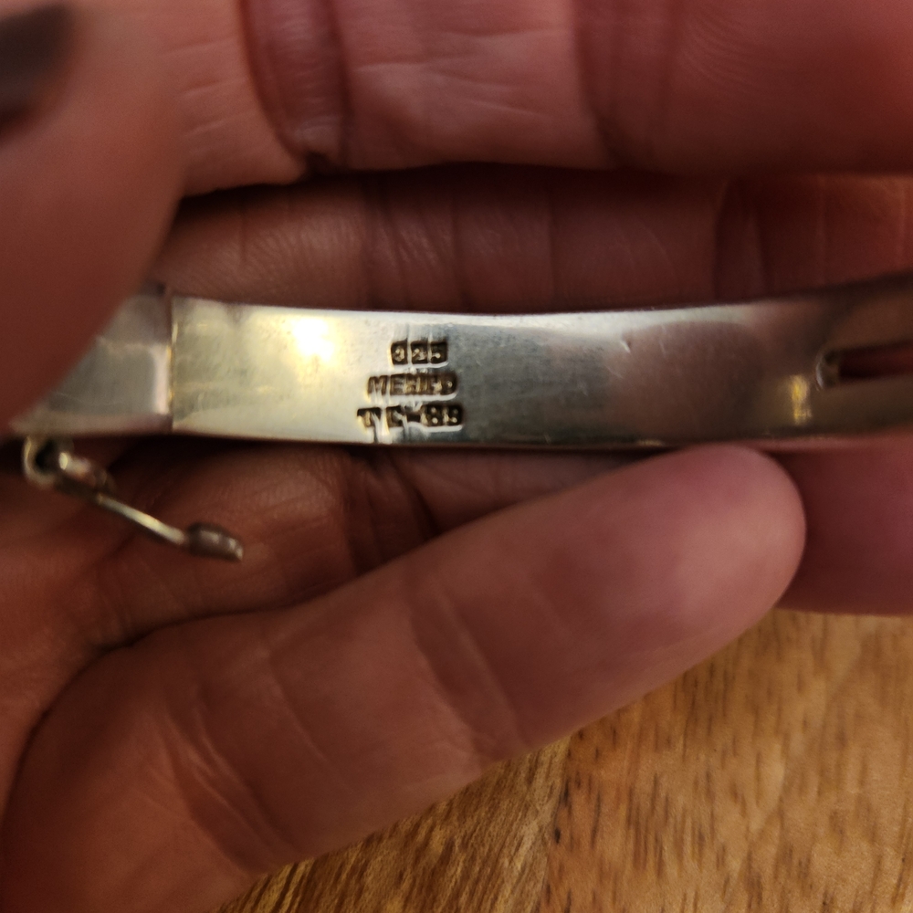 Taxco 925 Silver and Gold Vermeil Bracelet - Picture 4 of 7